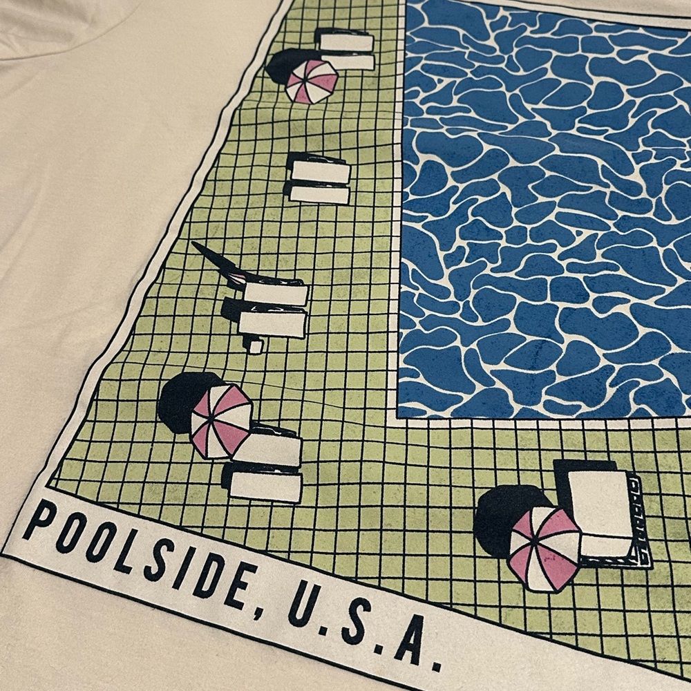 MENS Poolside USA graphic tee